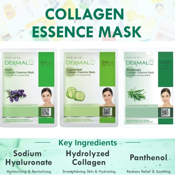 Skincare Bundle Peter Thomas Roth Cucumber Gel Mask + 3 Collagen Sheet Masks - Picture 3 of 3